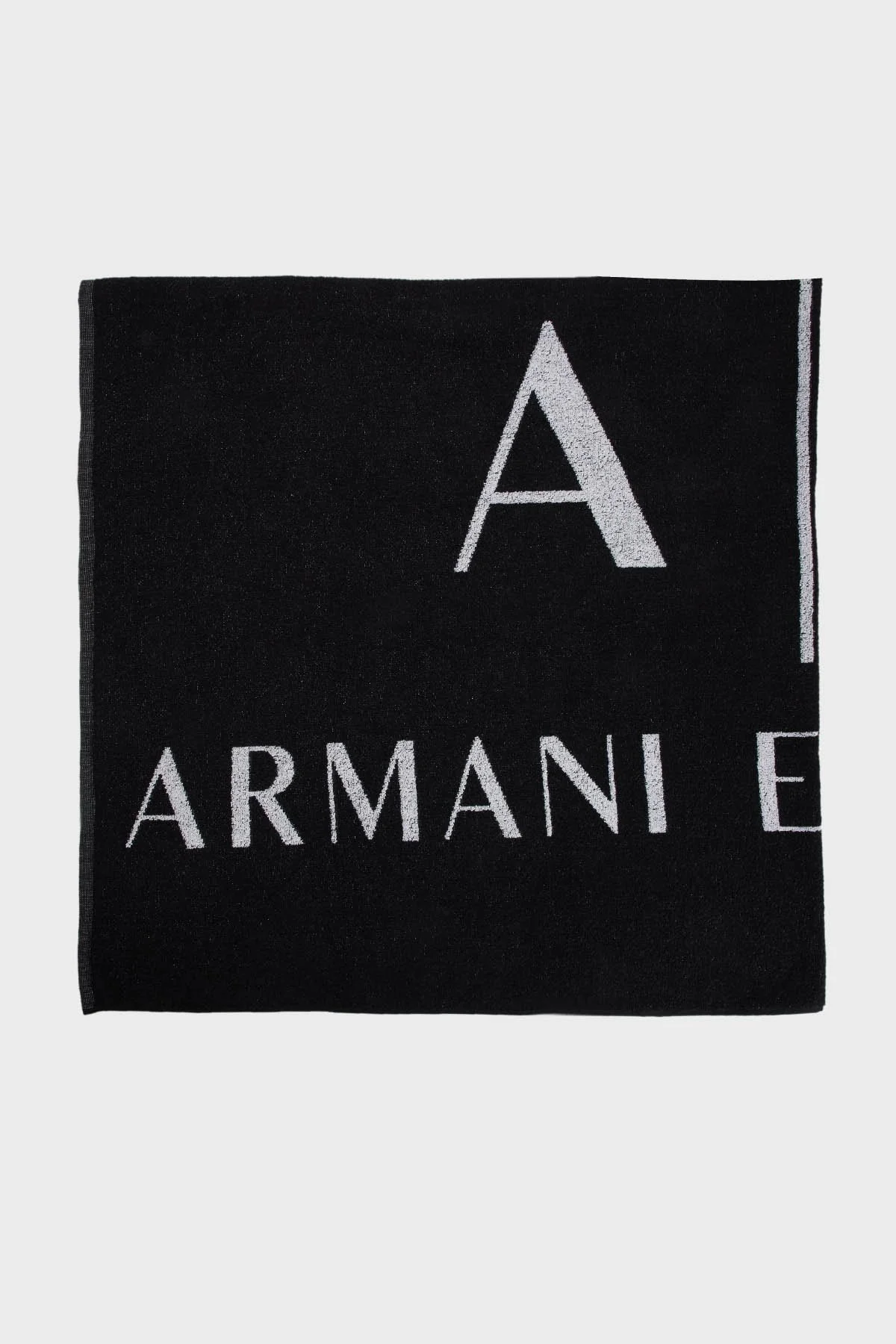 Armani Exchange Pamuklu 150 x 100 cm Erkek Plaj Havlusu 953046 3R601 00020 SİYAH - 1