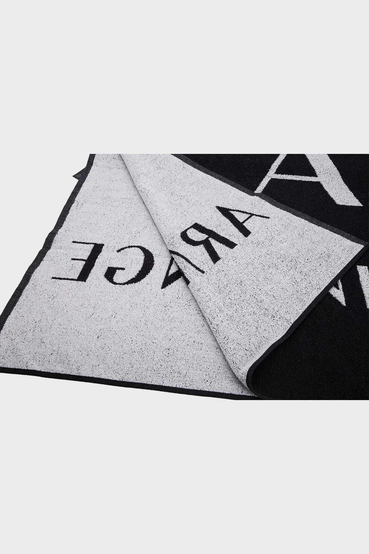 Armani Exchange Pamuklu 150 x 100 cm Erkek Plaj Havlusu 953046 3R601 00020 SİYAH - 2