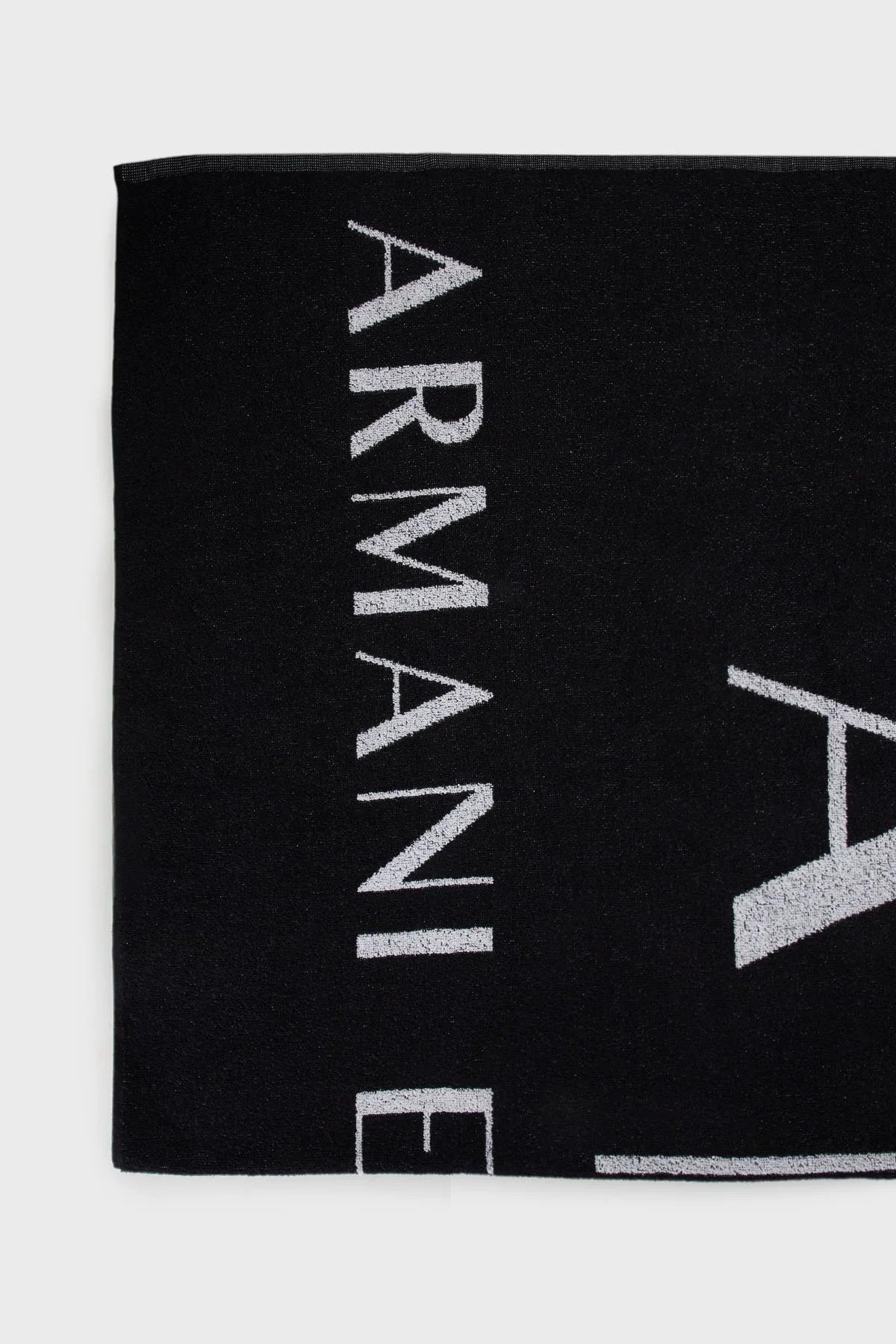 Armani Exchange Pamuklu 150 x 100 cm Erkek Plaj Havlusu 953046 3R601 00020 SİYAH - 3