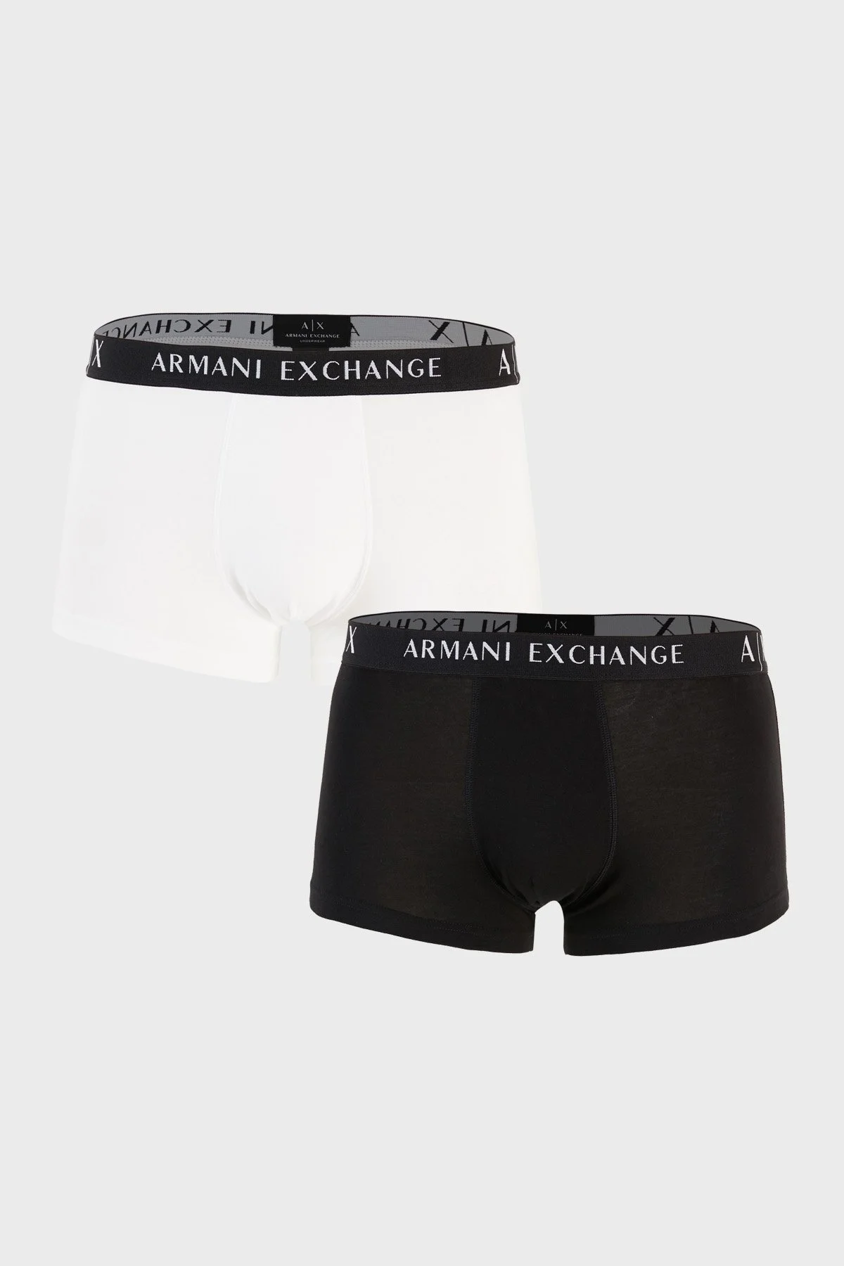 Armani Exchange Pamuklu 2 Pack Erkek Boxer 957027 CC282 42520 SİYAH-BEYAZ - 1