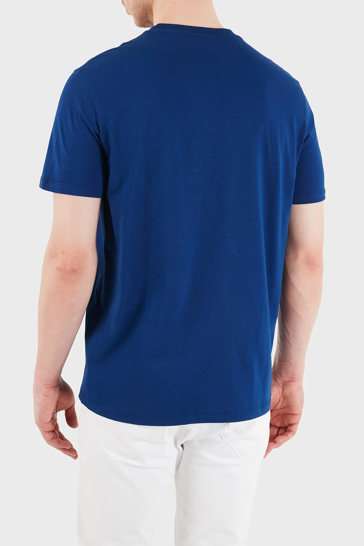 Armani Exchange Pamuklu Baskılı Bisiklet Yaka Erkek T Shirt XM002519 AF10334 UB131 SAKS - 3