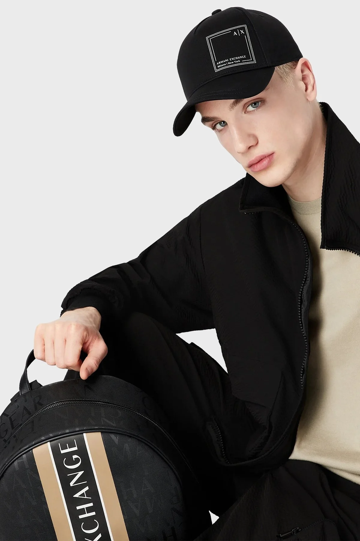 Armani Exchange Pamuklu Baskılı Erkek Şapka 954201 3R100 00020 BEYAZ - 2