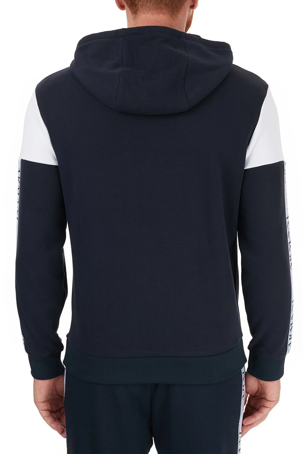 Armani Exchange Pamuklu Baskılı Kapüşonlu Erkek Sweat 6HZMFD ZJ2RZ 2554 LACİVERT - 2