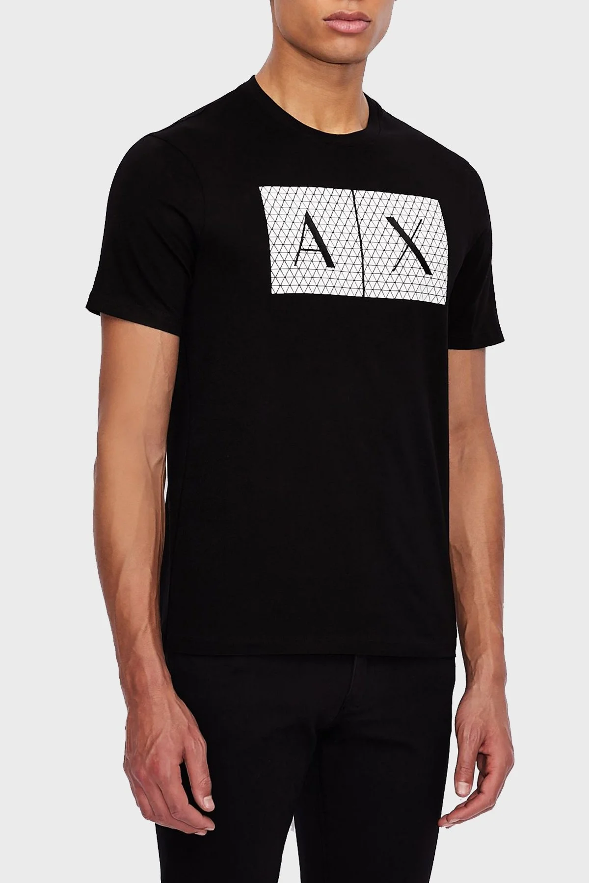Armani Exchange Pamuklu Baskılı Slim Fit Bisiklet Yaka Erkek T Shirt 8NZTCK Z8H4Z 1200 SİYAH - 1