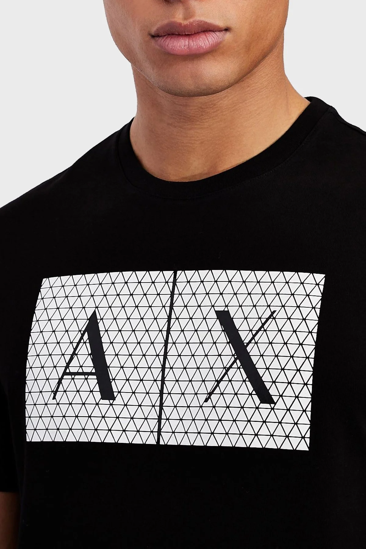 Armani Exchange Pamuklu Baskılı Slim Fit Bisiklet Yaka Erkek T Shirt 8NZTCK Z8H4Z 1200 SİYAH - 4