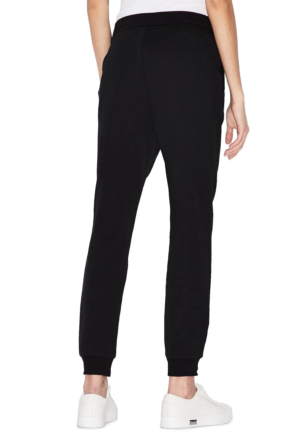 Armani Exchange Pamuklu Belden Bağlamalı Jogger Bayan Pantolon 8NYPBA YJE5Z 1200 SİYAH - 3