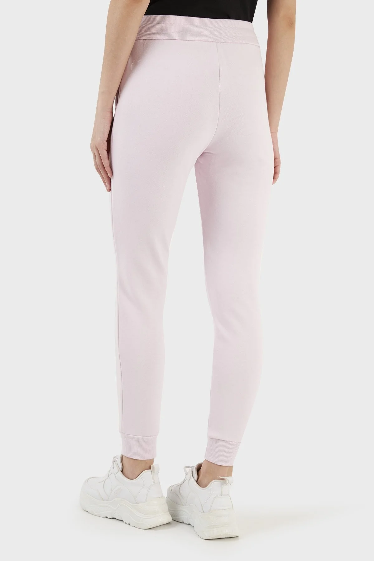Armani Exchange Pamuklu Belden Bağlamalı Jogger Bayan Pantolon 8NYPBA YJE5Z 14AN PEMBE - 5