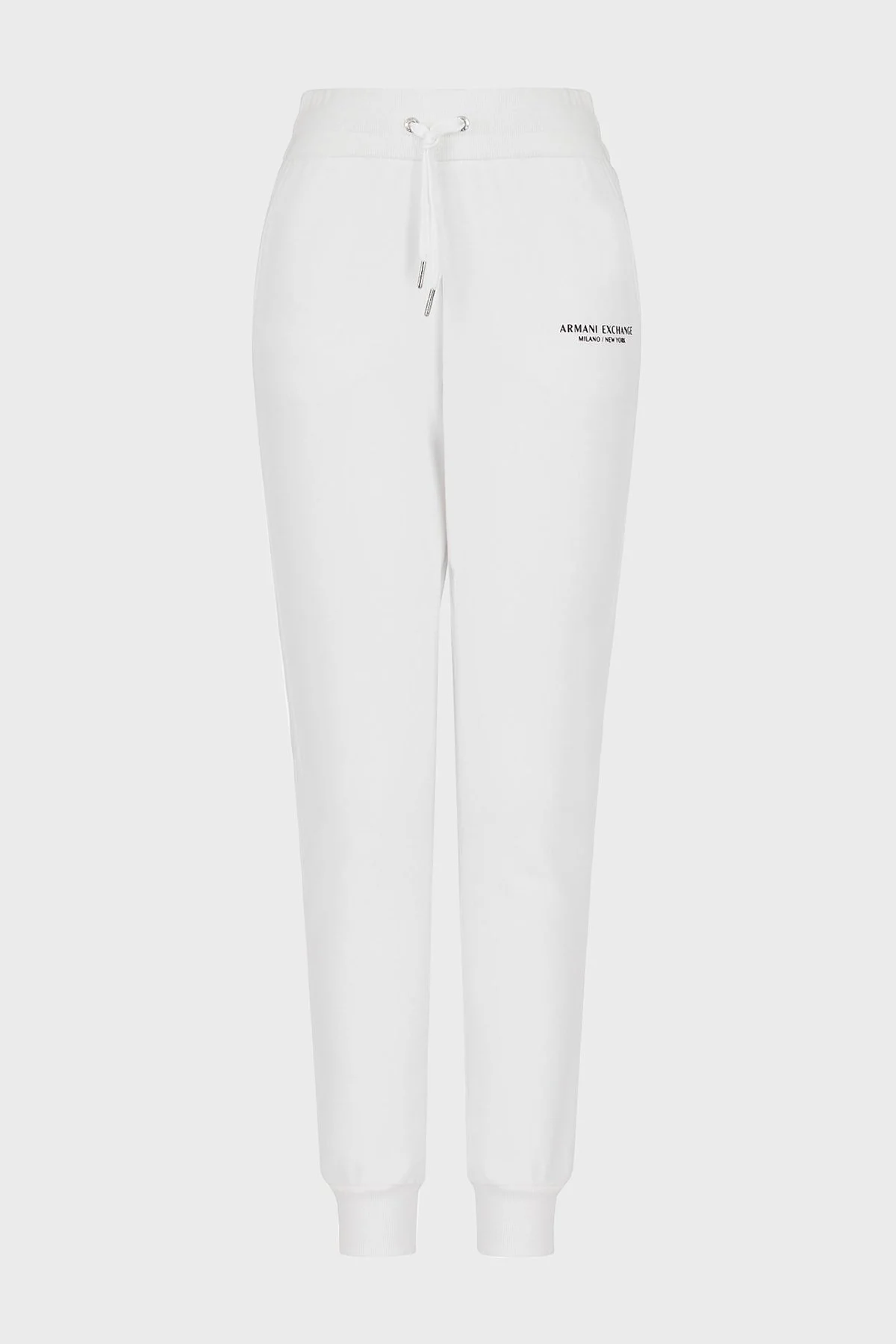 Armani Exchange Pamuklu Belden Bağlamalı Jogger Spor Bayan Pantolon 8NYPBA YJE5Z 1100 BEYAZ - 12
