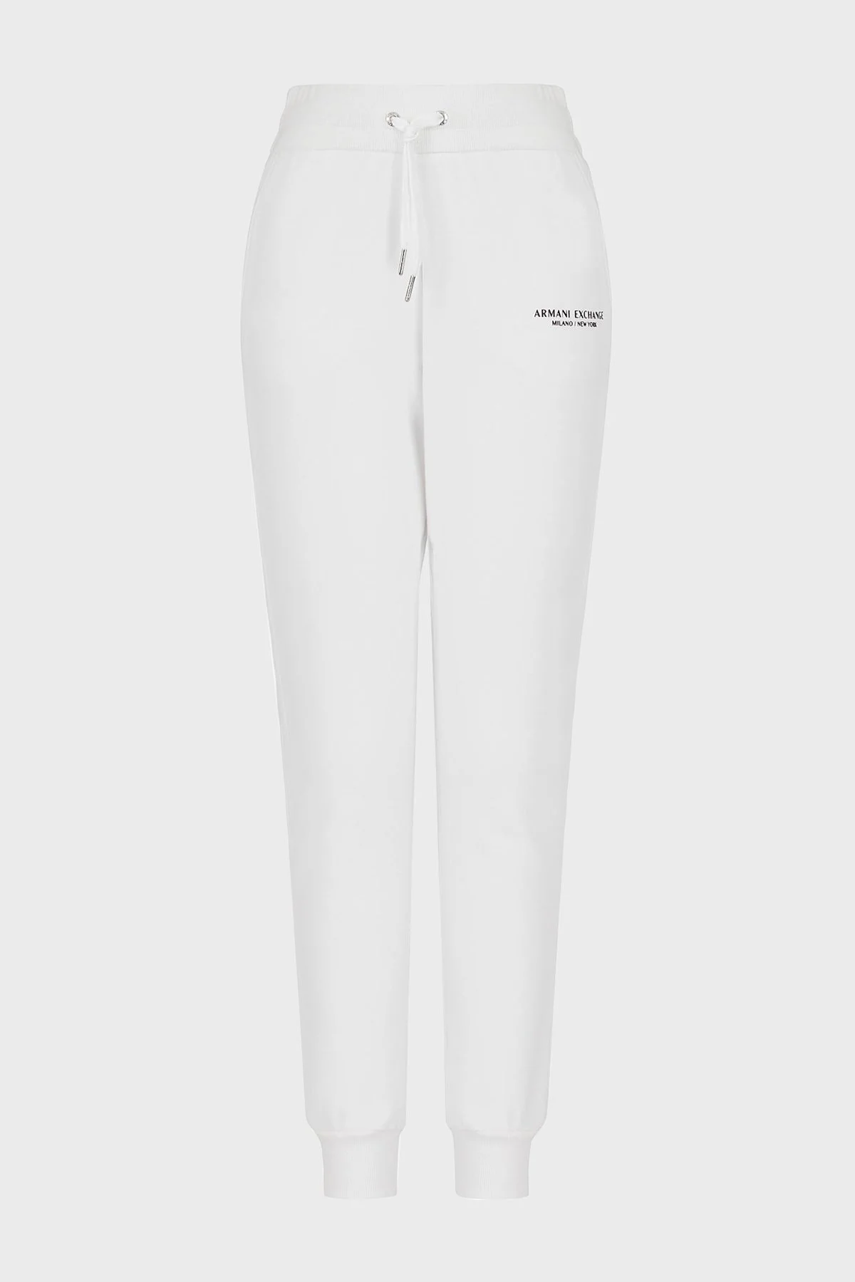Armani Exchange Pamuklu Belden Bağlamalı Jogger Spor Kadın Pantolon 8NYPBA YJE5Z 1100 BEYAZ - 6