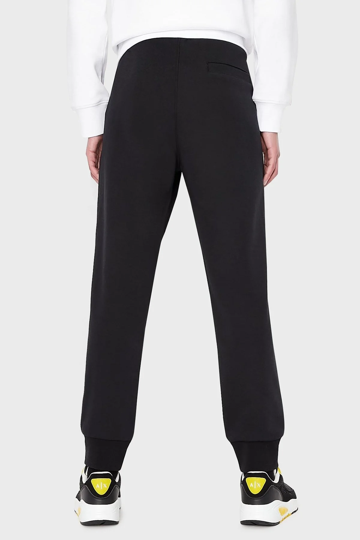 Armani Exchange Pamuklu Belden Bağlamalı Regular Fit Erkek Pantolon 3LZPAQ ZJ5UZ 1200 SİYAH - 3