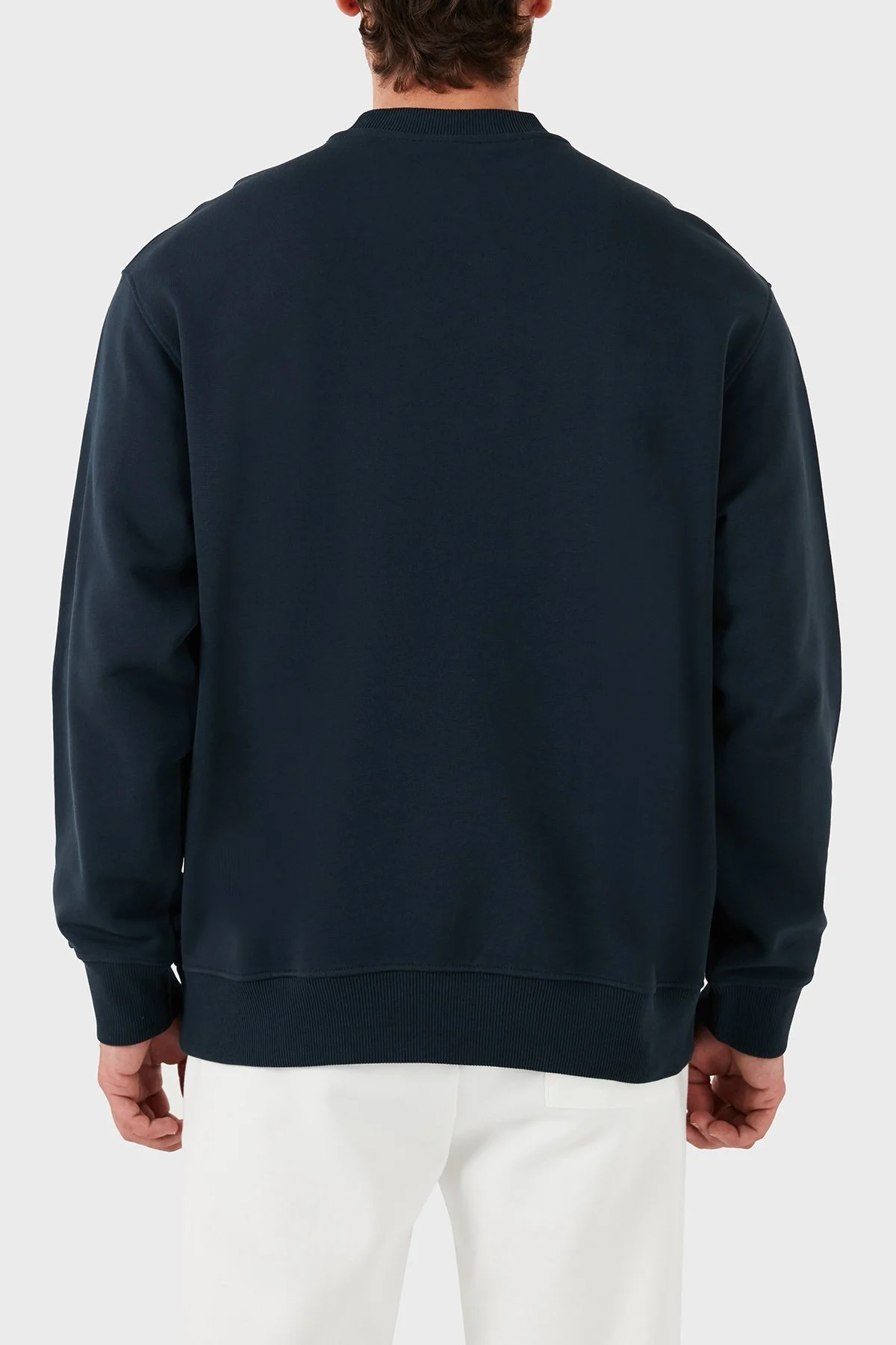 Armani Exchange Pamuklu Bisiklet Yaka Erkek Sweat 6DZMBA ZJADZ 1510 LACİVERT - 3