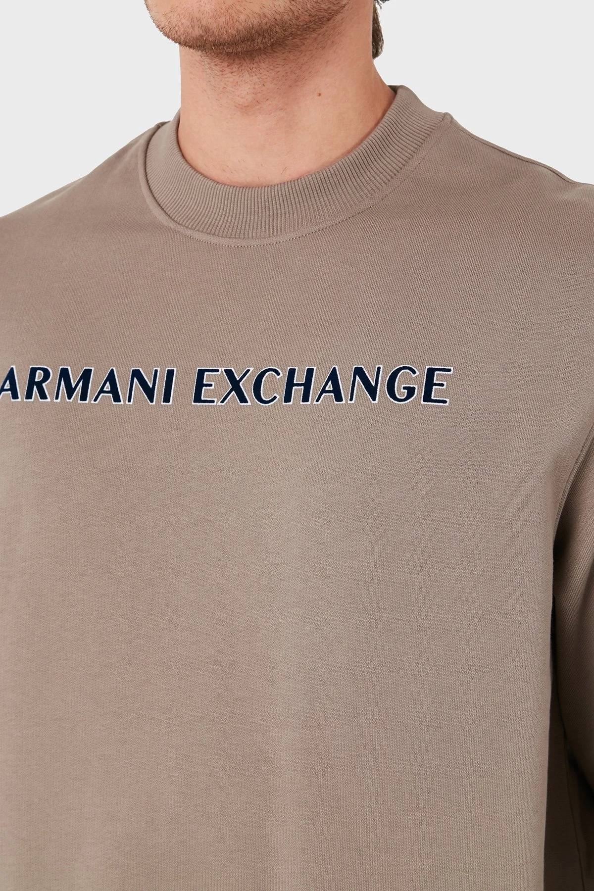 Armani Exchange Pamuklu Bisiklet Yaka Erkek Sweat 6DZMBA ZJADZ 17AC KUM - 6