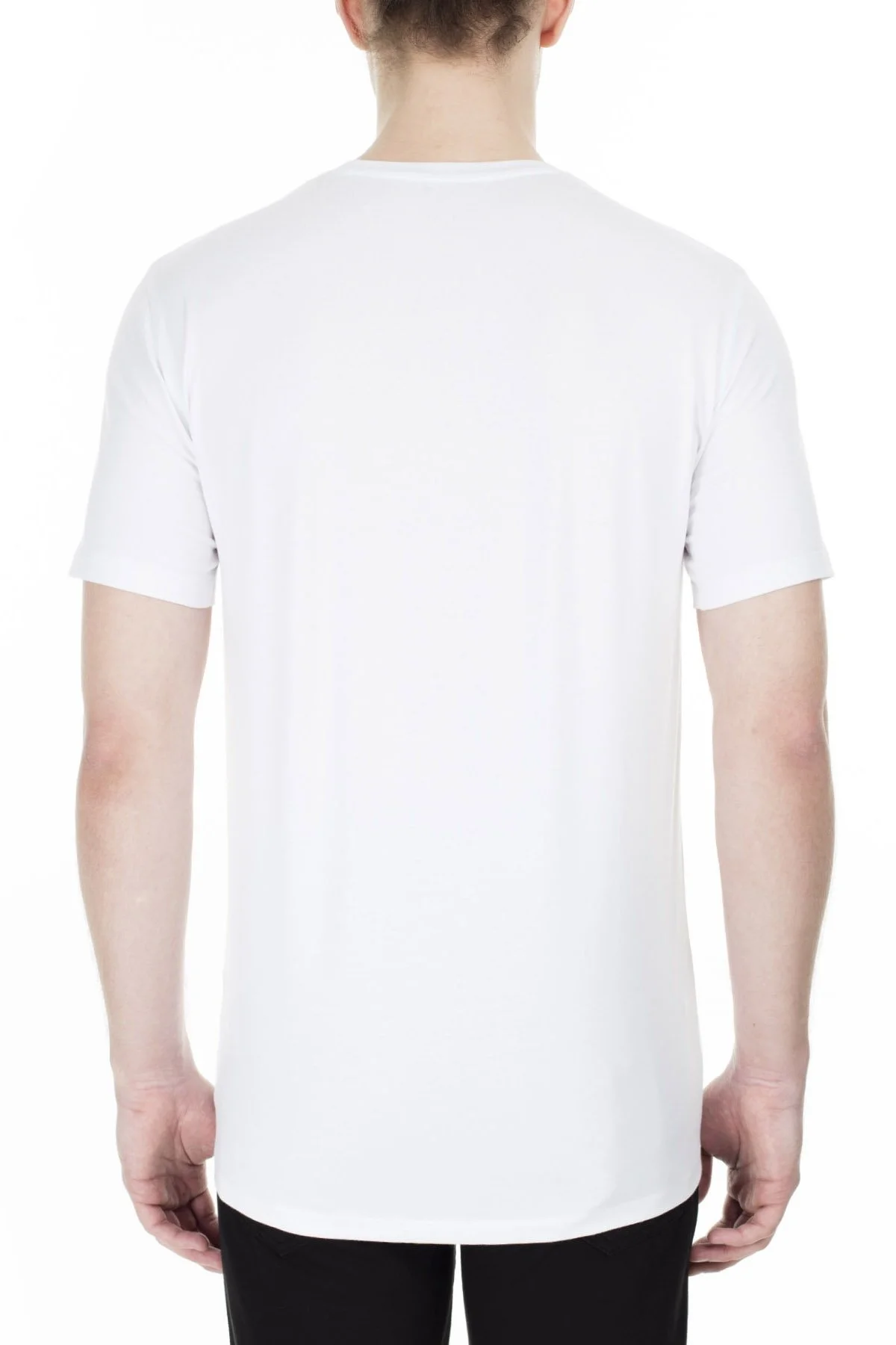 Armani Exchange Pamuklu Slim Fit Bisiklet Yaka Erkek T Shirt 8NZT84 Z8M9Z 1100 BEYAZ - 10