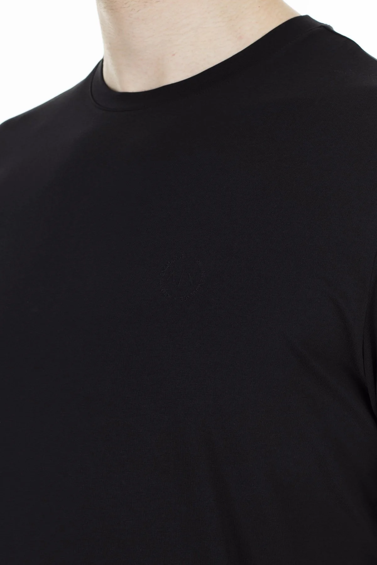 Armani Exchange Pamuklu Bisiklet Yaka Erkek T Shirt 8NZT84 Z8M9Z 1200 SİYAH - 7