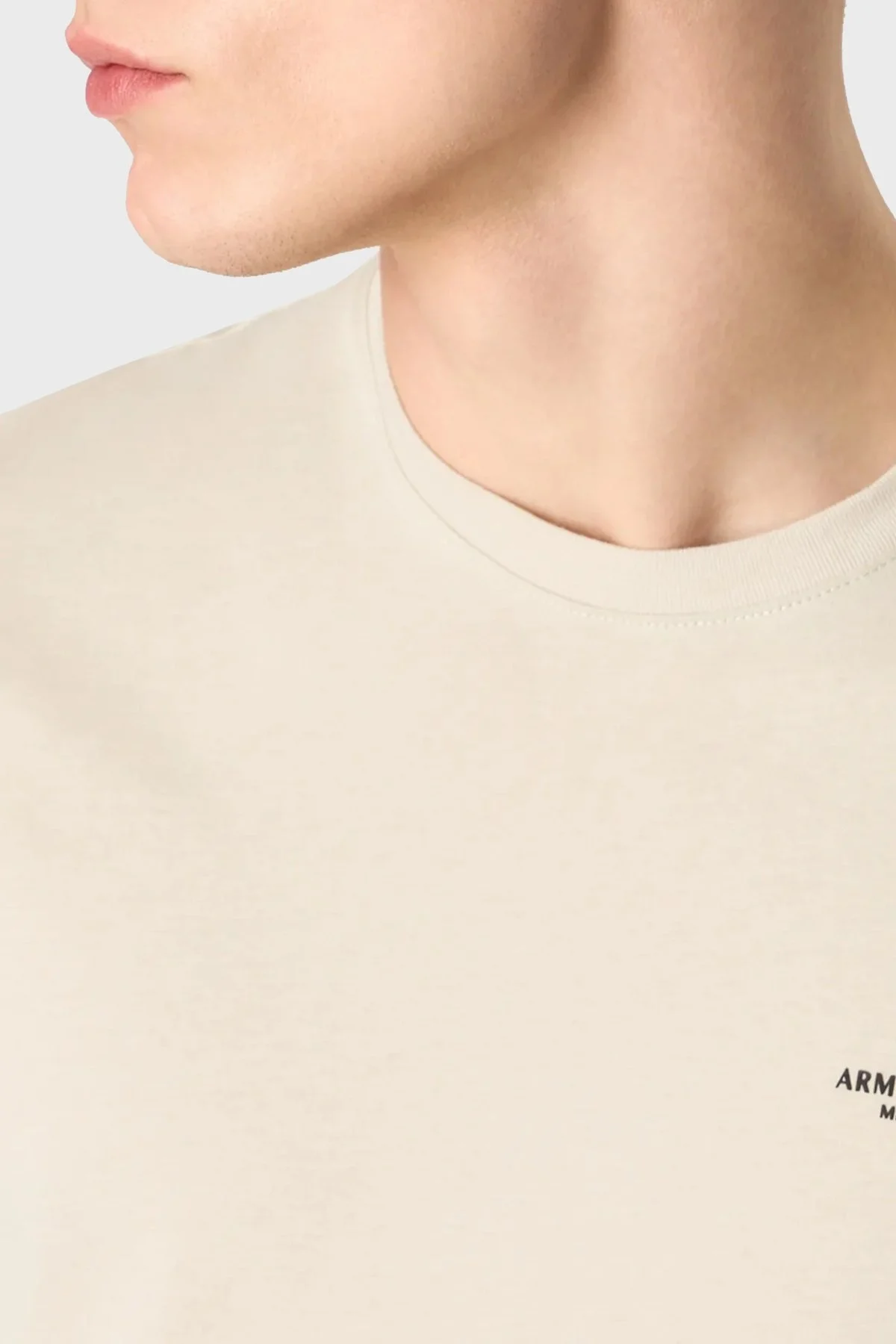 Armani Exchange Pamuklu Bisiklet Yaka Regular Fit Erkek T Shirt 8NZT91 Z8H4Z 1777 BEYAZ - 3