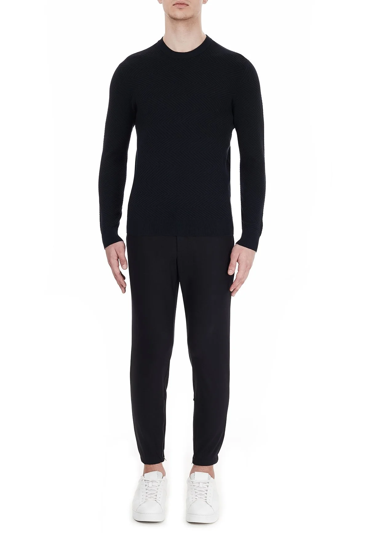 Armani Exchange Pamuklu Bisiklet Yaka Triko Erkek Kazak 6HZM3D ZMU8Z 4520 LACİVERT - 5