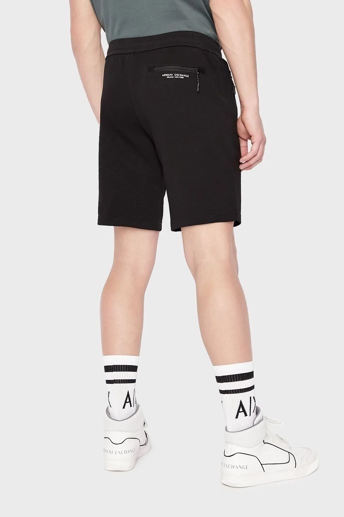 Armani Exchange Pamuklu Cepli Regular Fit Erkek Bermuda 8NZS75 ZJKRZ 1200 SİYAH - 3