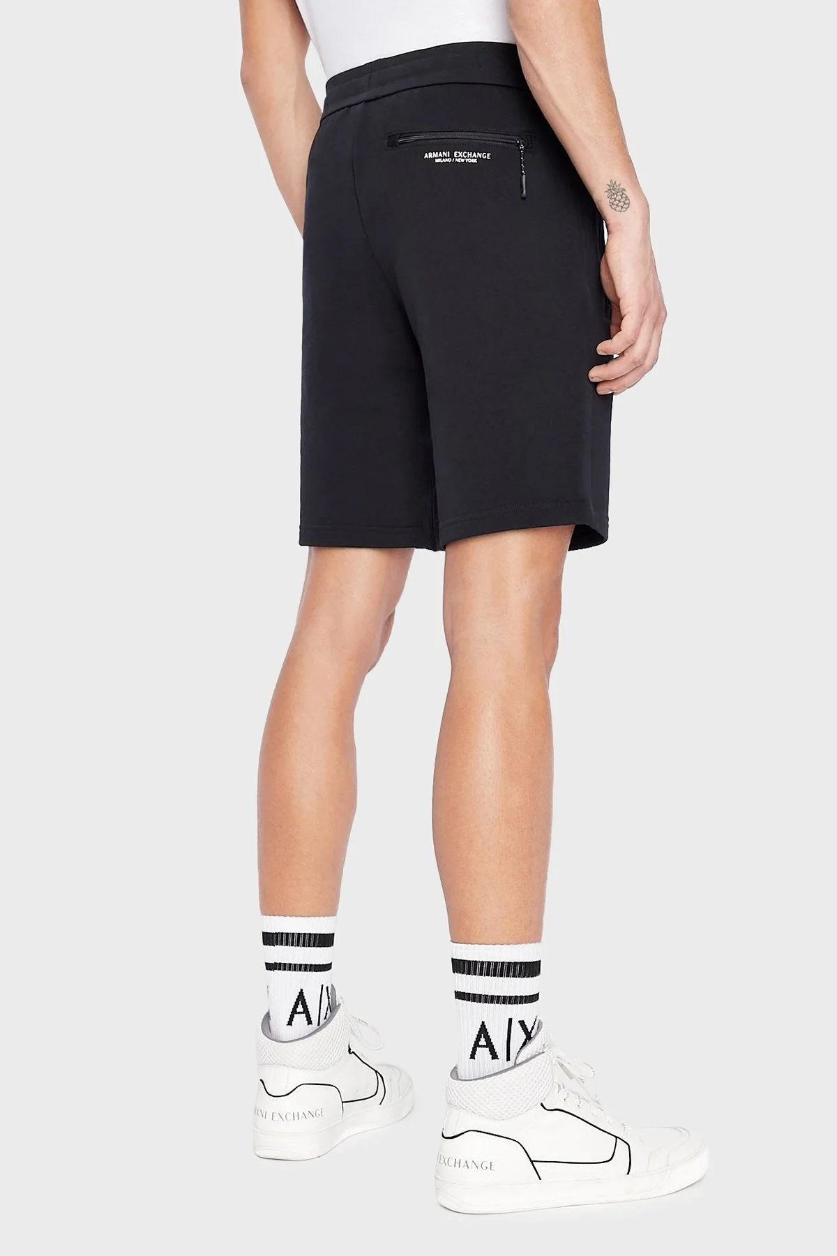 Armani Exchange Pamuklu Cepli Regular Fit Erkek Bermuda 8NZS75 ZJKRZ 1510 LACİVERT - 3