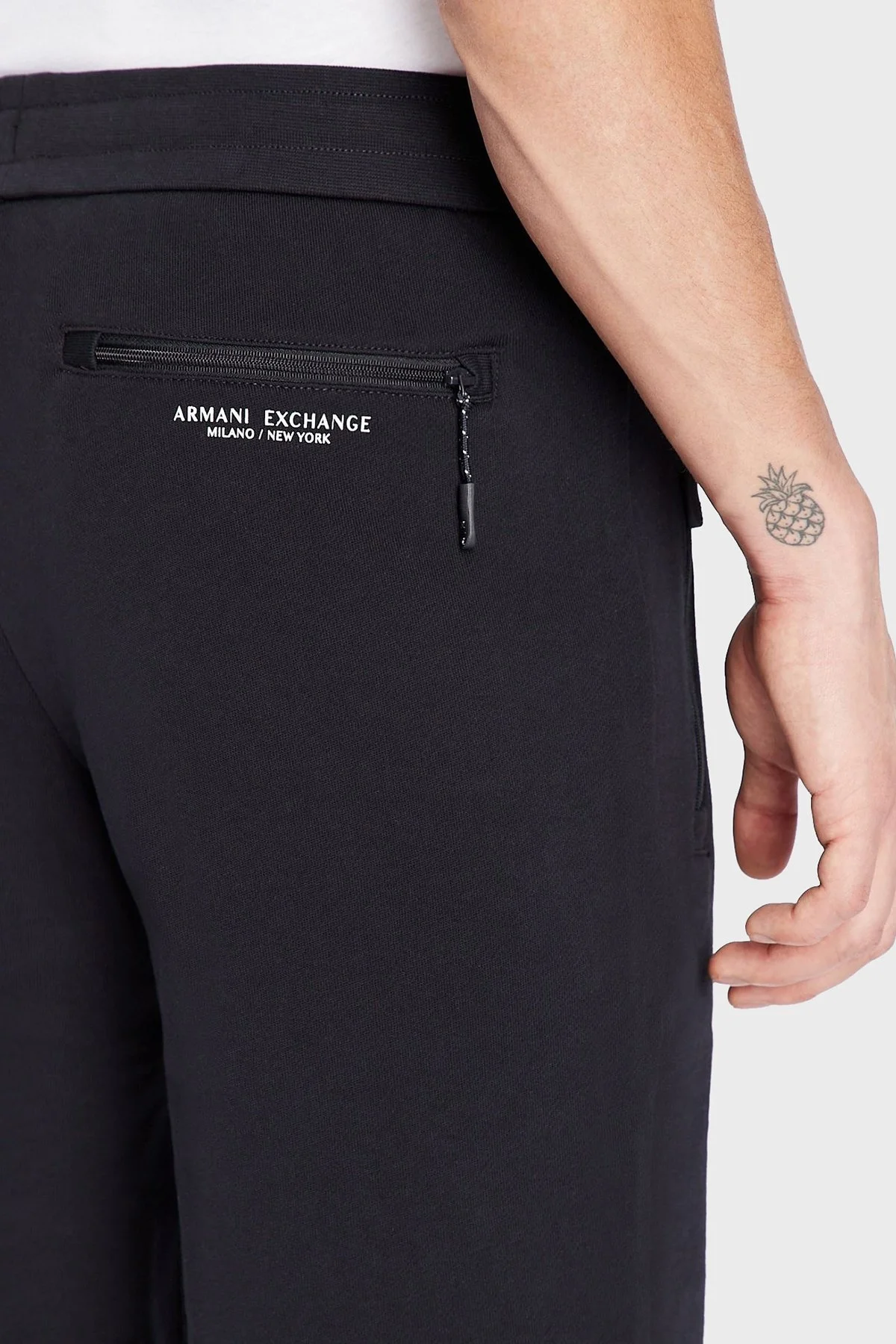 Armani Exchange Pamuklu Cepli Regular Fit Erkek Bermuda 8NZS75 ZJKRZ 1510 LACİVERT - 4