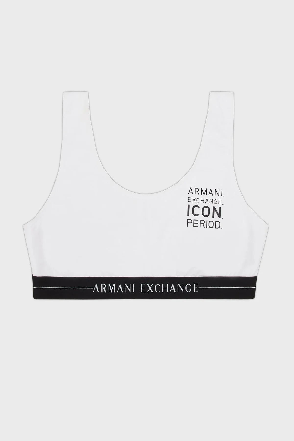 Armani Exchange Pamuklu Elastik Bantlı Balensiz Bayan Sütyen 947004 2F502 00010 BEYAZ - 3