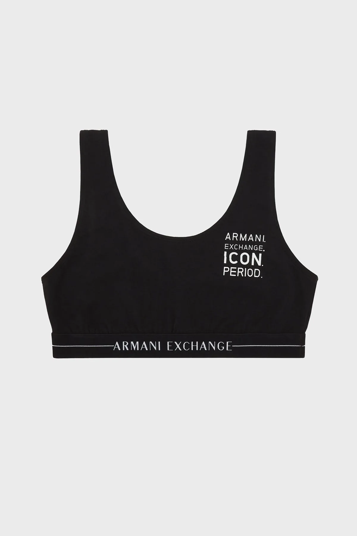 Armani Exchange Pamuklu Elastik Bantlı Balensiz Bayan Sütyen 947004 2F502 00020 SİYAH - 3