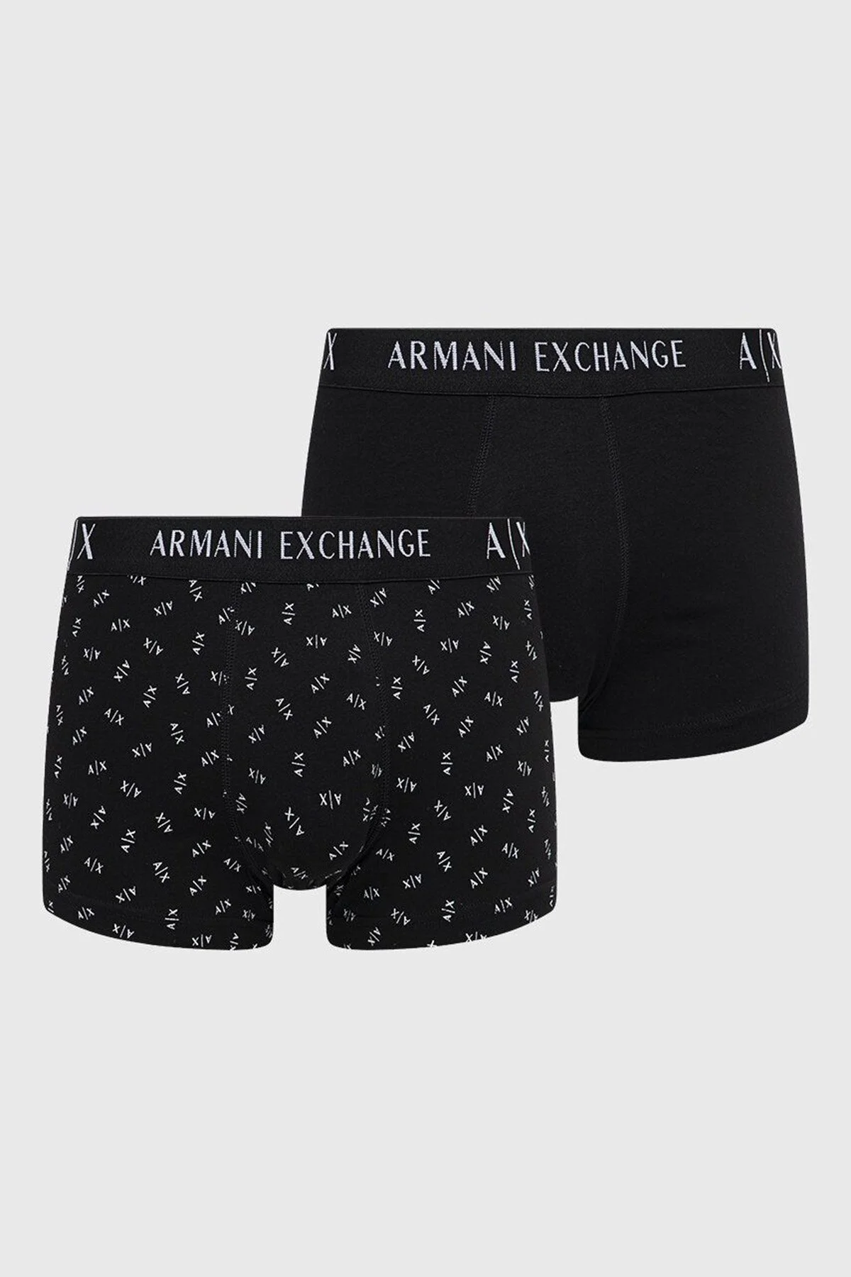 Armani Exchange Pamuklu Esnek Konforlu 2 Pack Erkek Boxer 957029 CC282 27921 SİYAH - 1