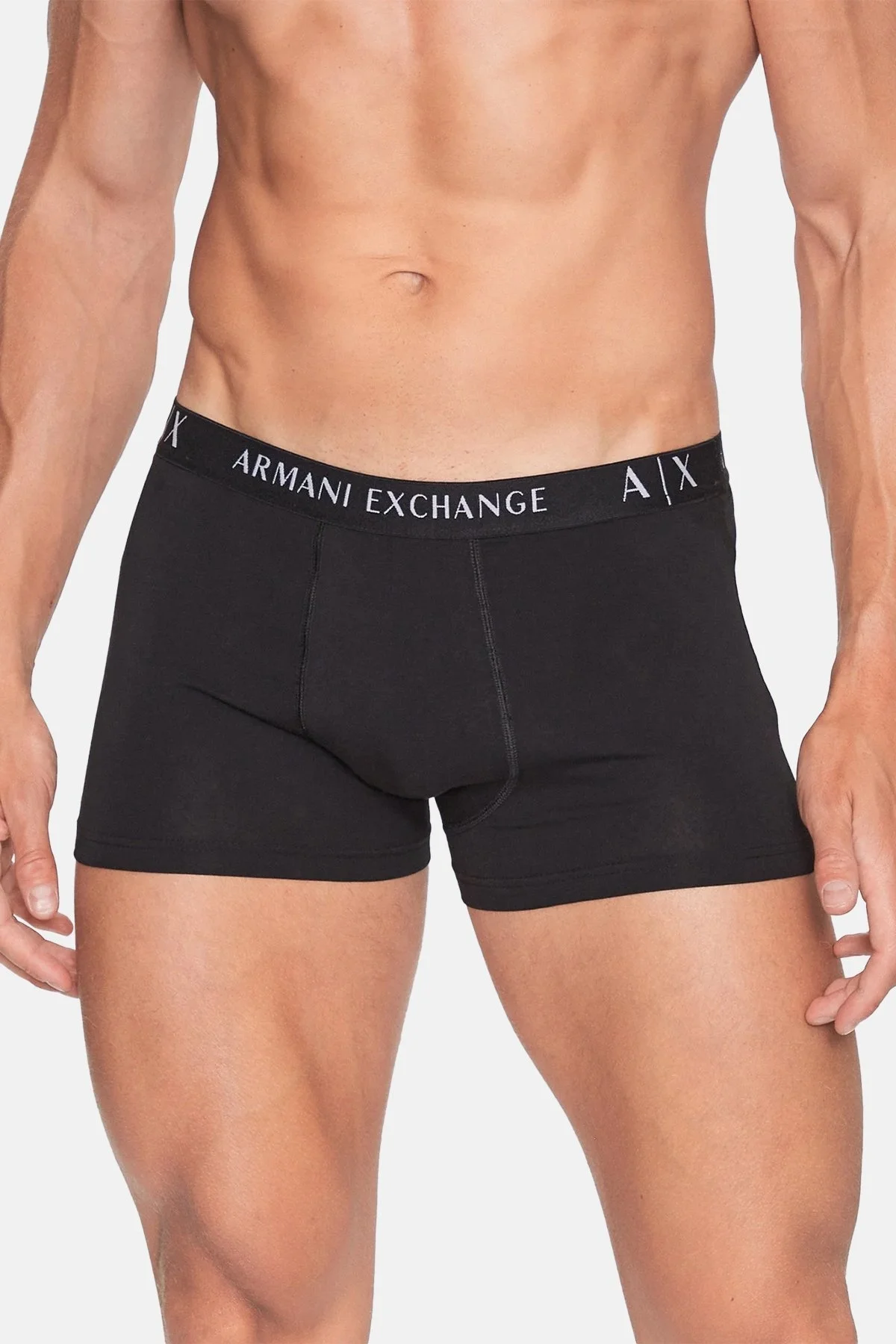Armani Exchange Pamuklu Esnek Konforlu 3 Pack Erkek Boxer 957030 CC282 11211 BEYAZ-SİYAH - 2