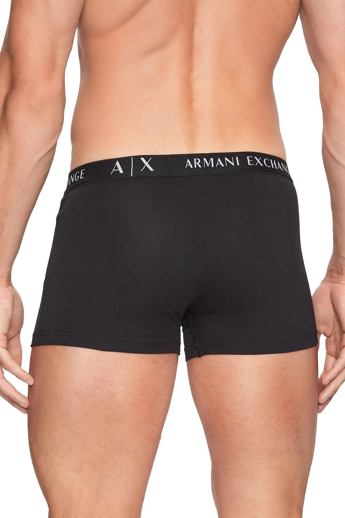 Armani Exchange Pamuklu Esnek Konforlu 3 Pack Erkek Boxer 957030 CC282 11311 BEYAZ-SİYAH - 3