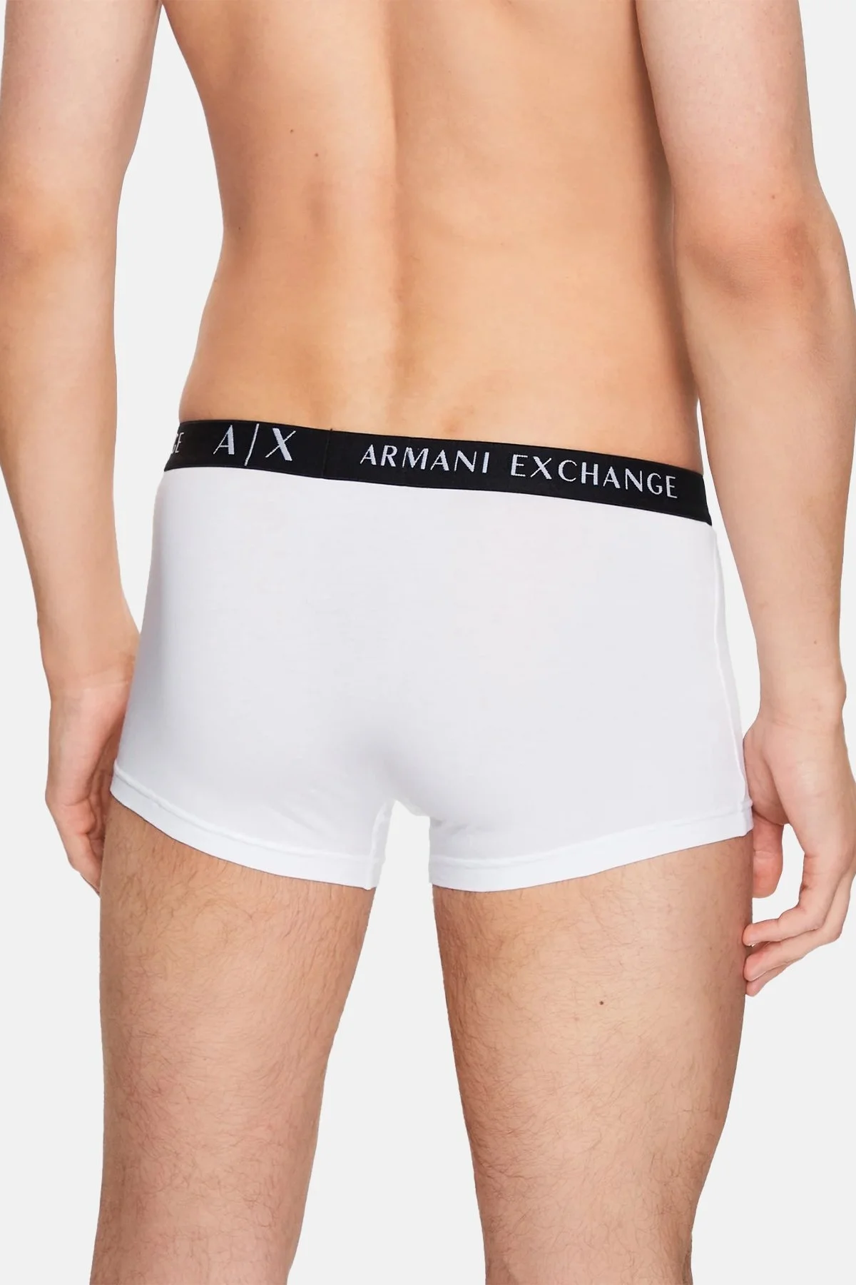 Armani Exchange Pamuklu Esnek Konforlu 3 Pack Erkek Boxer 957030 CC282 11311 BEYAZ-SİYAH - 6