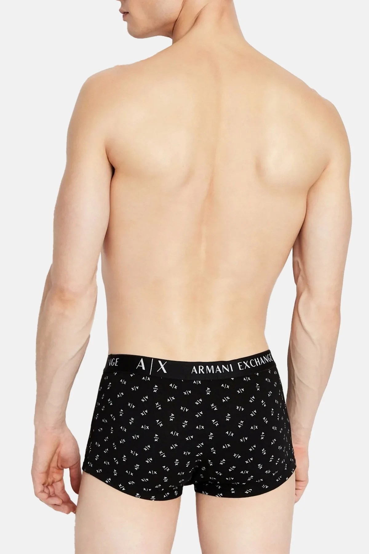 Armani Exchange Pamuklu Esnek Konforlu 3 Pack Erkek Boxer 957030 CC282 11311 BEYAZ-SİYAH - 7