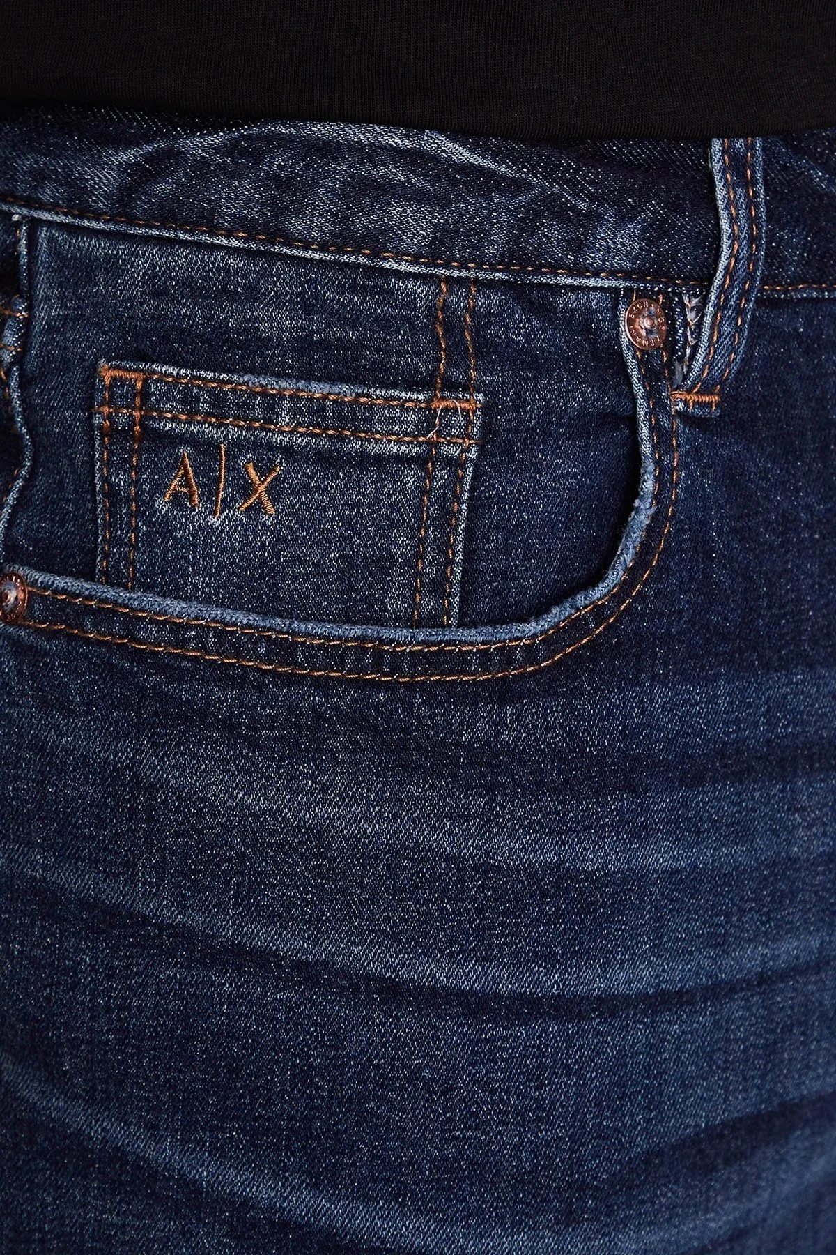 Armani Exchange Pamuklu Esnek Slim Fit Denim Erkek Bermuda 3RZJ65 Z2LTZ 1500 LACİVERT - 4