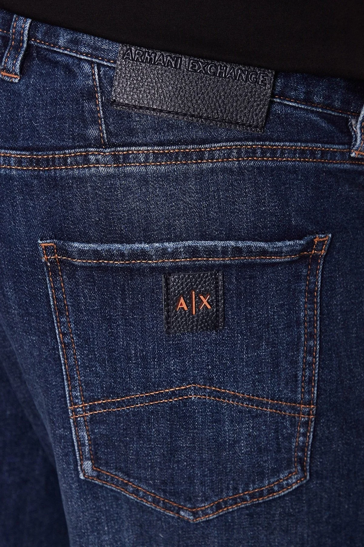 Armani Exchange Pamuklu Esnek Slim Fit Denim Erkek Bermuda 3RZJ65 Z2LTZ 1500 LACİVERT - 5