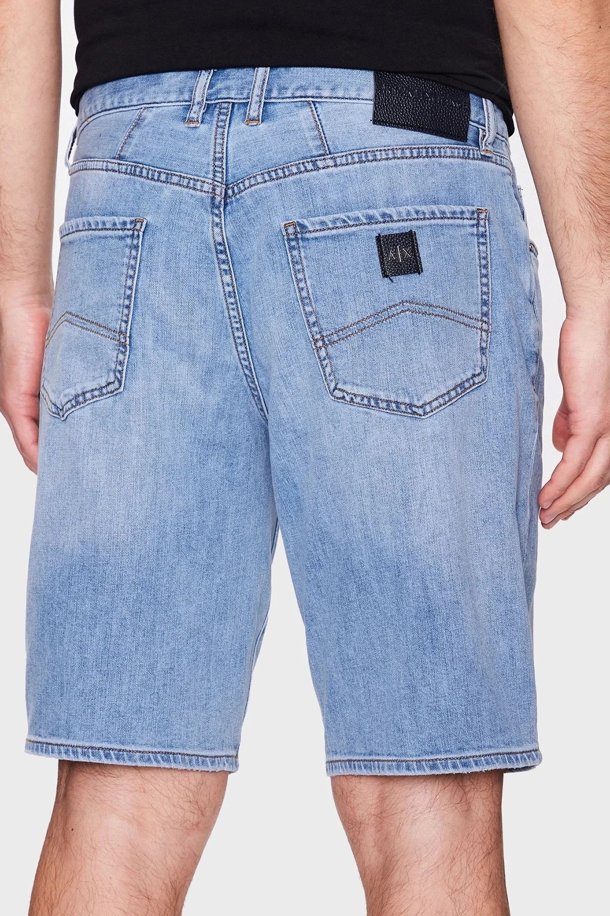 Armani Exchange Pamuklu Esnek Slim Fit Denim Erkek Bermuda 3RZJ65 Z3UGZ 1500 LACİVERT - 3