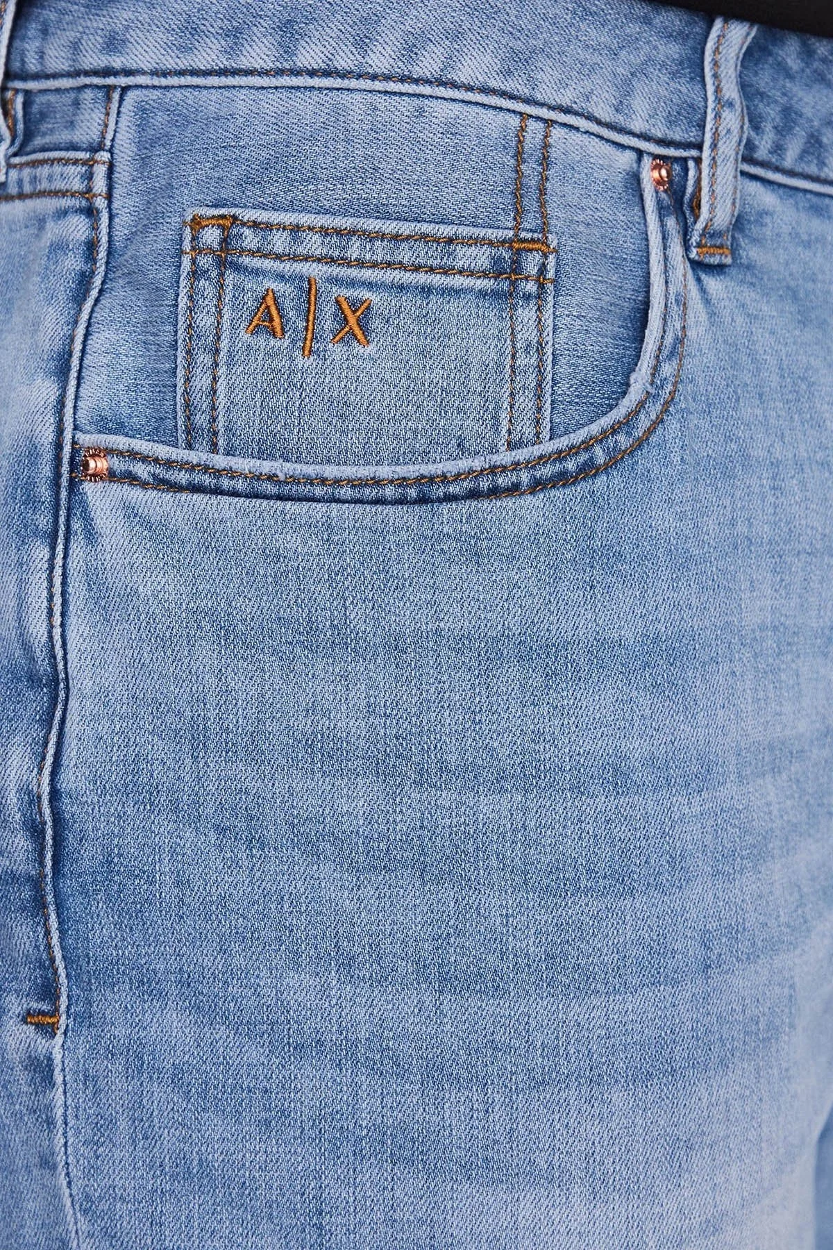 Armani Exchange Pamuklu Esnek Slim Fit Denim Erkek Bermuda 3RZJ65 Z3UGZ 1500 LACİVERT - 4