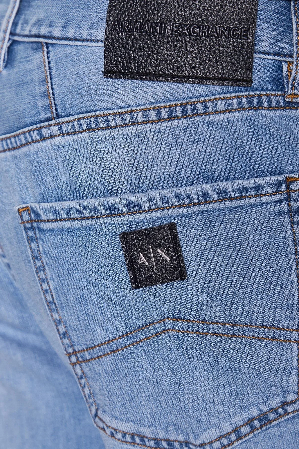 Armani Exchange Pamuklu Esnek Slim Fit Denim Erkek Bermuda 3RZJ65 Z3UGZ 1500 LACİVERT - 5
