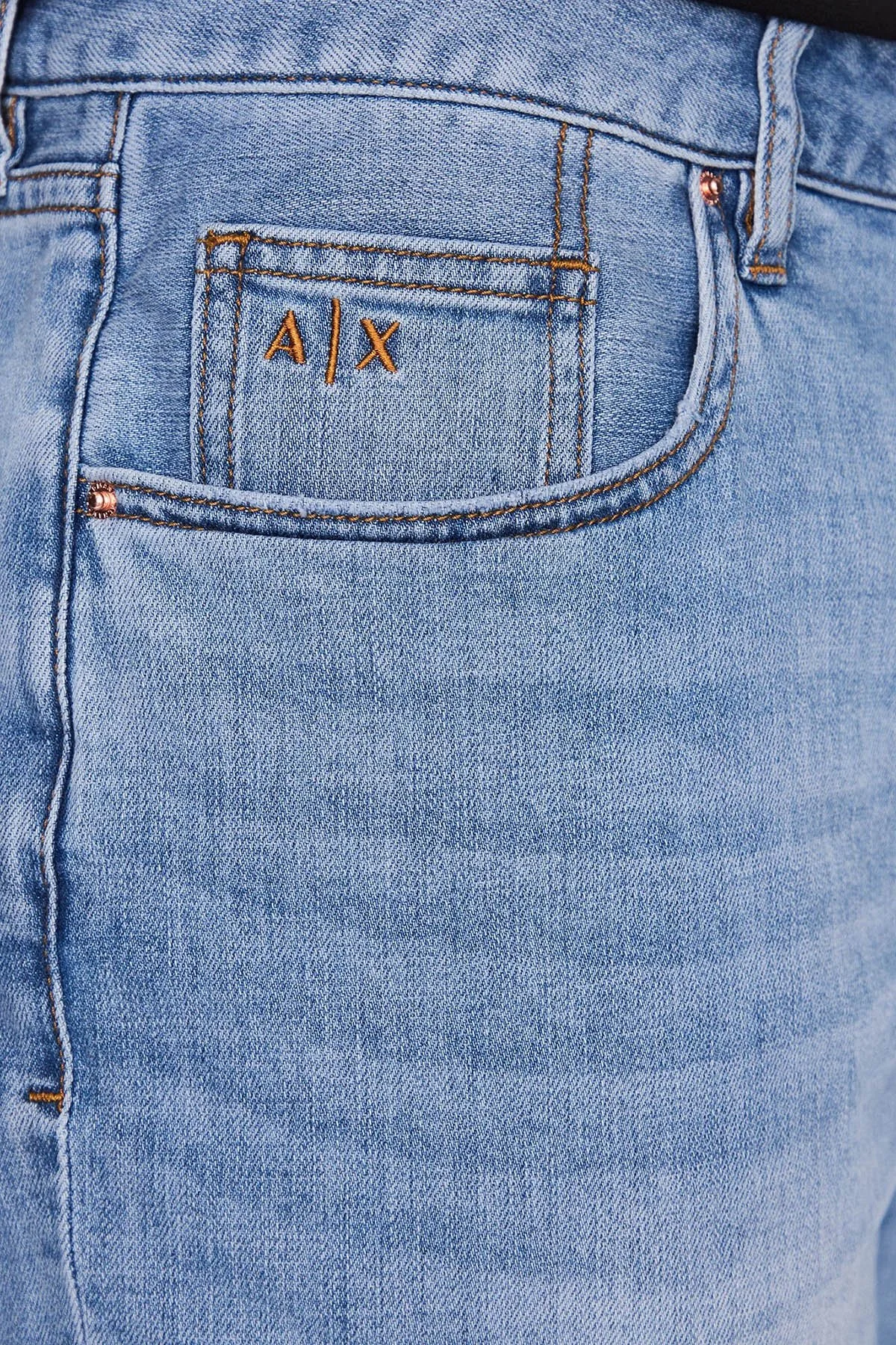 Armani Exchange Pamuklu Esnek Slim Fit Denim Erkek Bermuda 3RZJ65 Z3UGZ 1500 LACİVERT - 4