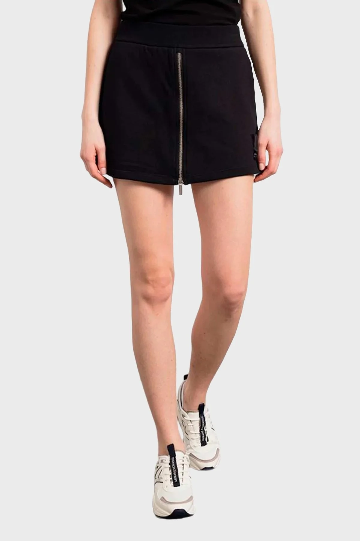 Armani Exchange Pamuklu Fermuarlı Bayan Şort Etek 3DYS91 YJFDZ 1200 SİYAH - 1