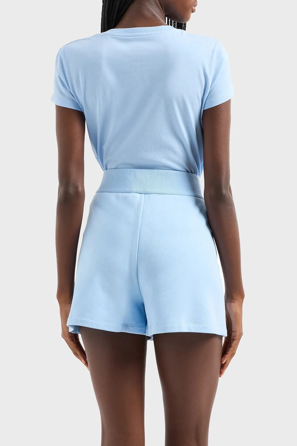 Armani Exchange Pamuklu Fermuarlı Bayan Şort Etek 3DYS91 YJFDZ 15DD MAVİ - 3