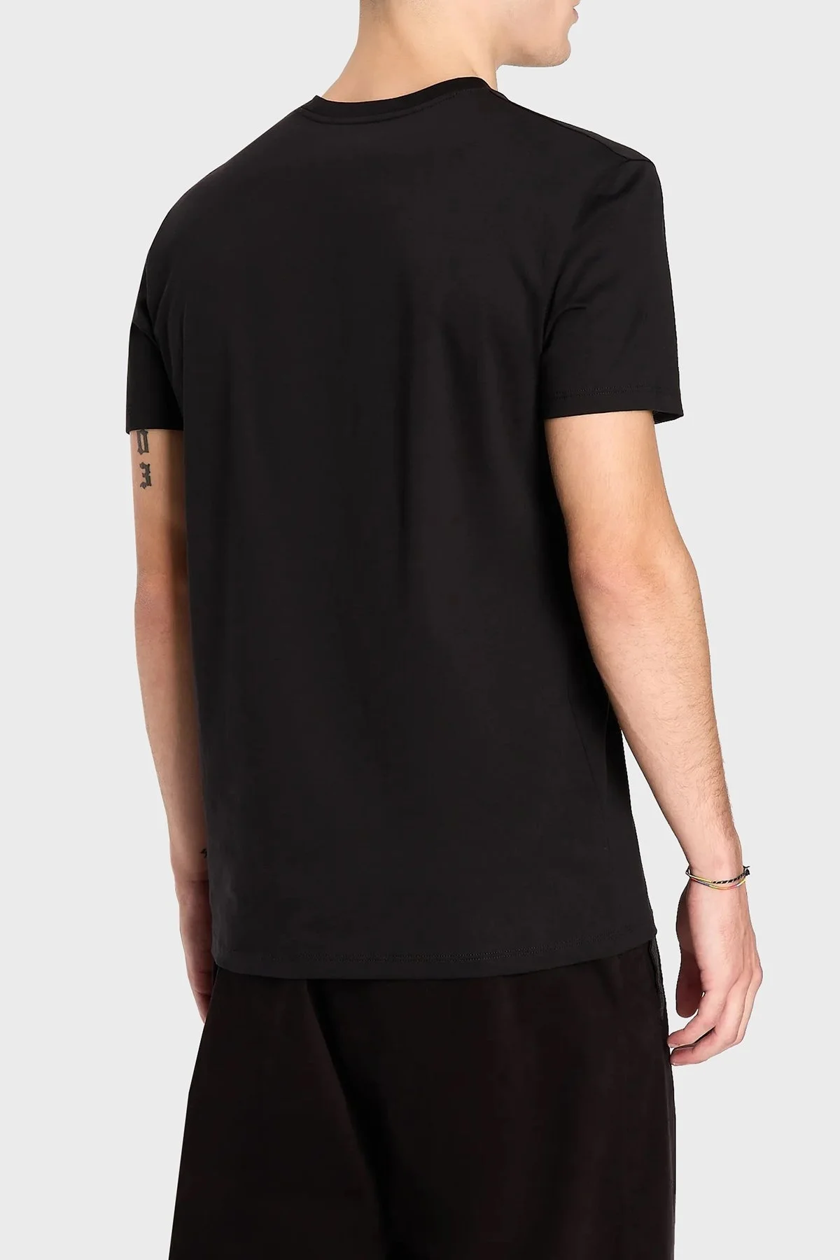 Armani Exchange Pamuklu Jarse Slim Fit Bisiklet Yaka Erkek T Shirt 6RZTAG ZJA5Z 1200 SİYAH - 2