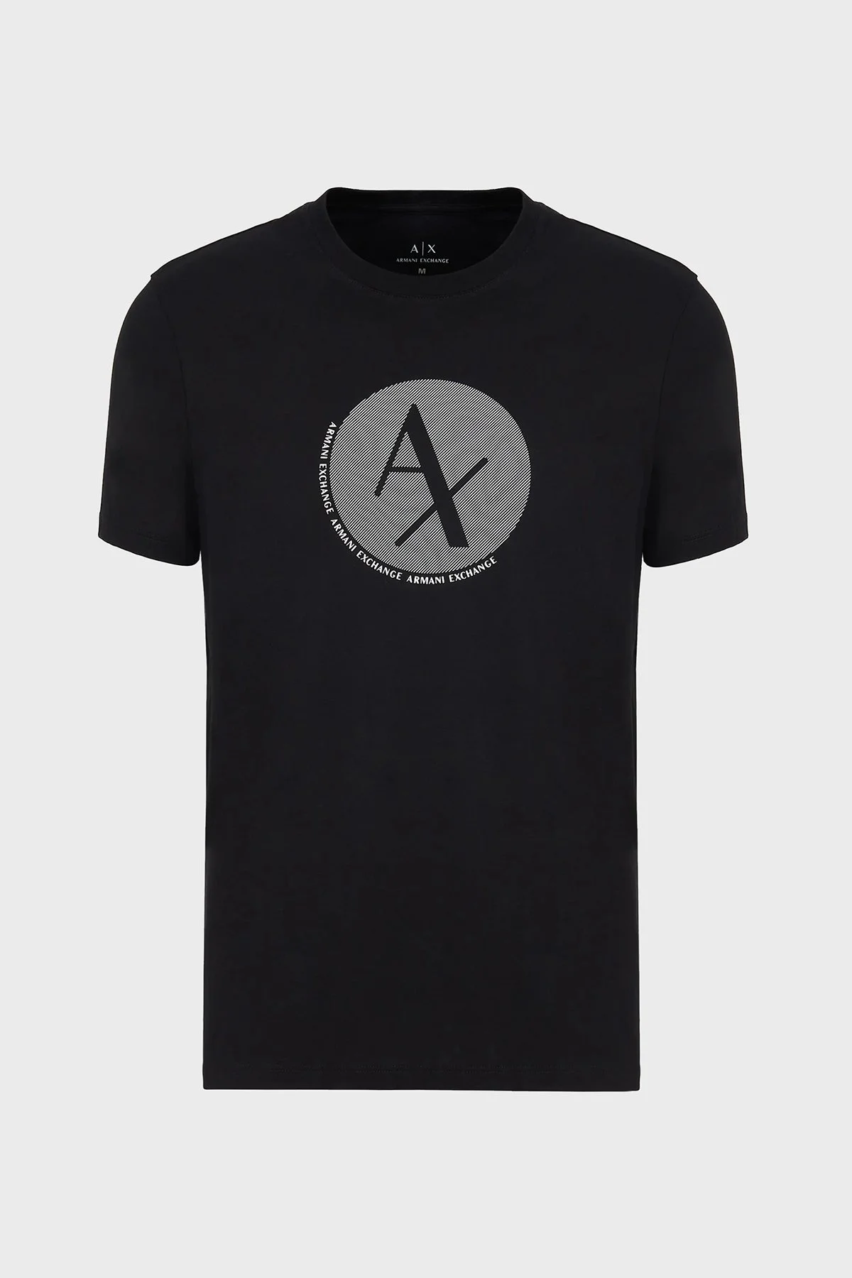 Armani Exchange Pamuklu Jarse Slim Fit Bisiklet Yaka Erkek T Shirt 6RZTAG ZJA5Z 1200 SİYAH - 4