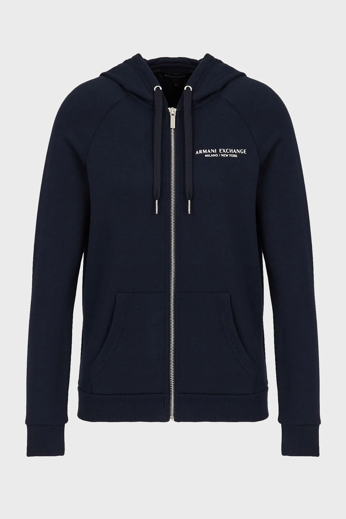 Armani Exchange Pamuklu Fermuarlı Regular Fit Kapüşonlu Bayan Sweat 8NYM28 YJE5Z 1510 LACİVERT - 5