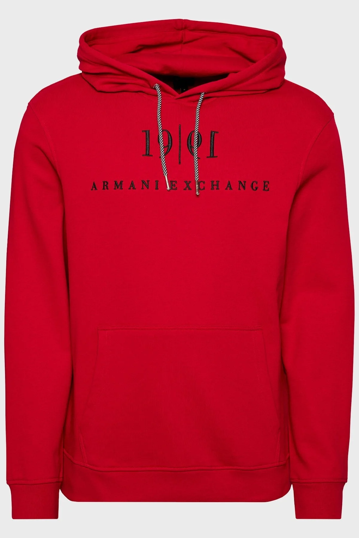 Armani Exchange Pamuklu Kapüşonlu Kanguru Cepli Regular Fit Erkek Sweat 6KZMFM ZJ6HZ 1496 KIRMIZI - 5