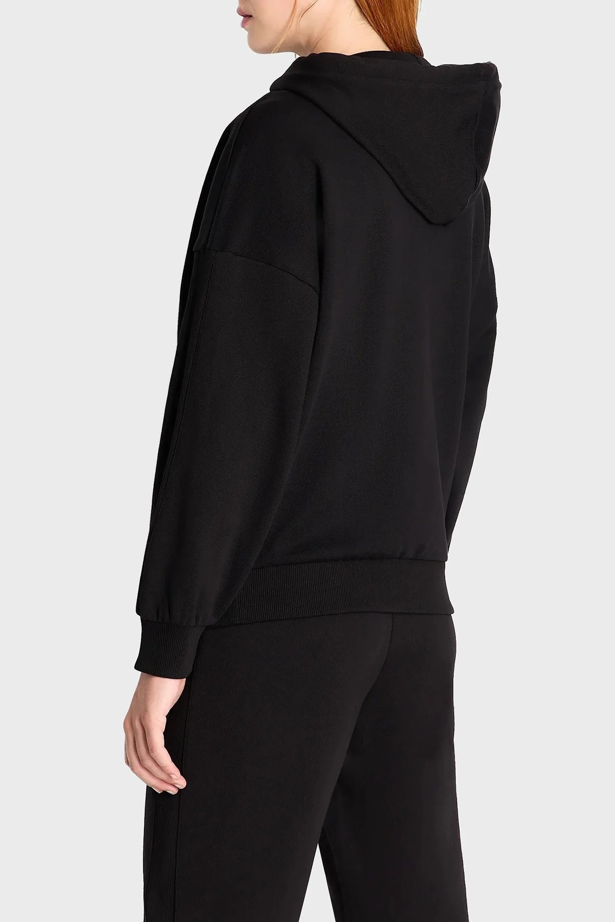 Armani Exchange Pamuklu Kapüşonlu Regular Fit Bayan Sweat 6RYM38 YJEBZ 1200 SİYAH - 2