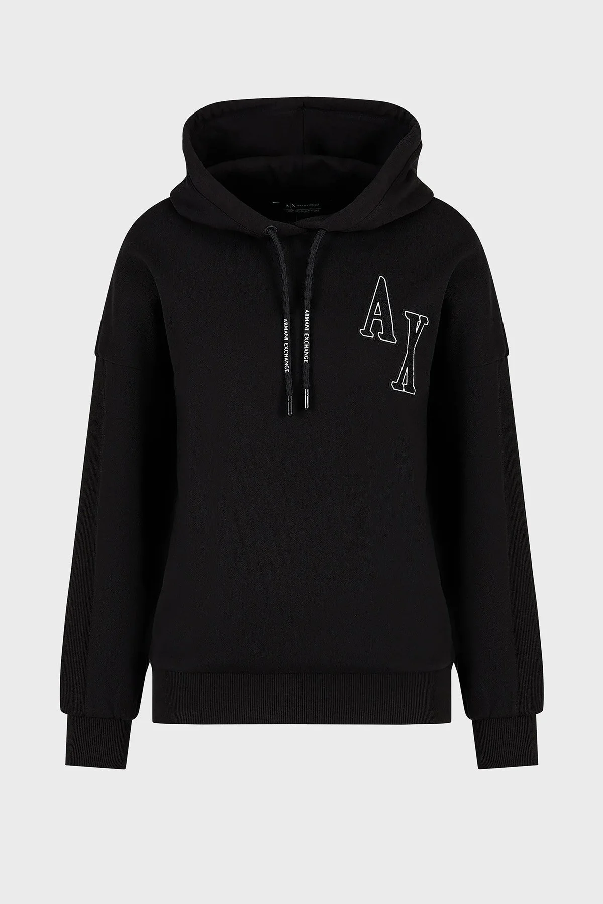 Armani Exchange Pamuklu Kapüşonlu Regular Fit Bayan Sweat 6RYM38 YJEBZ 1200 SİYAH - 4