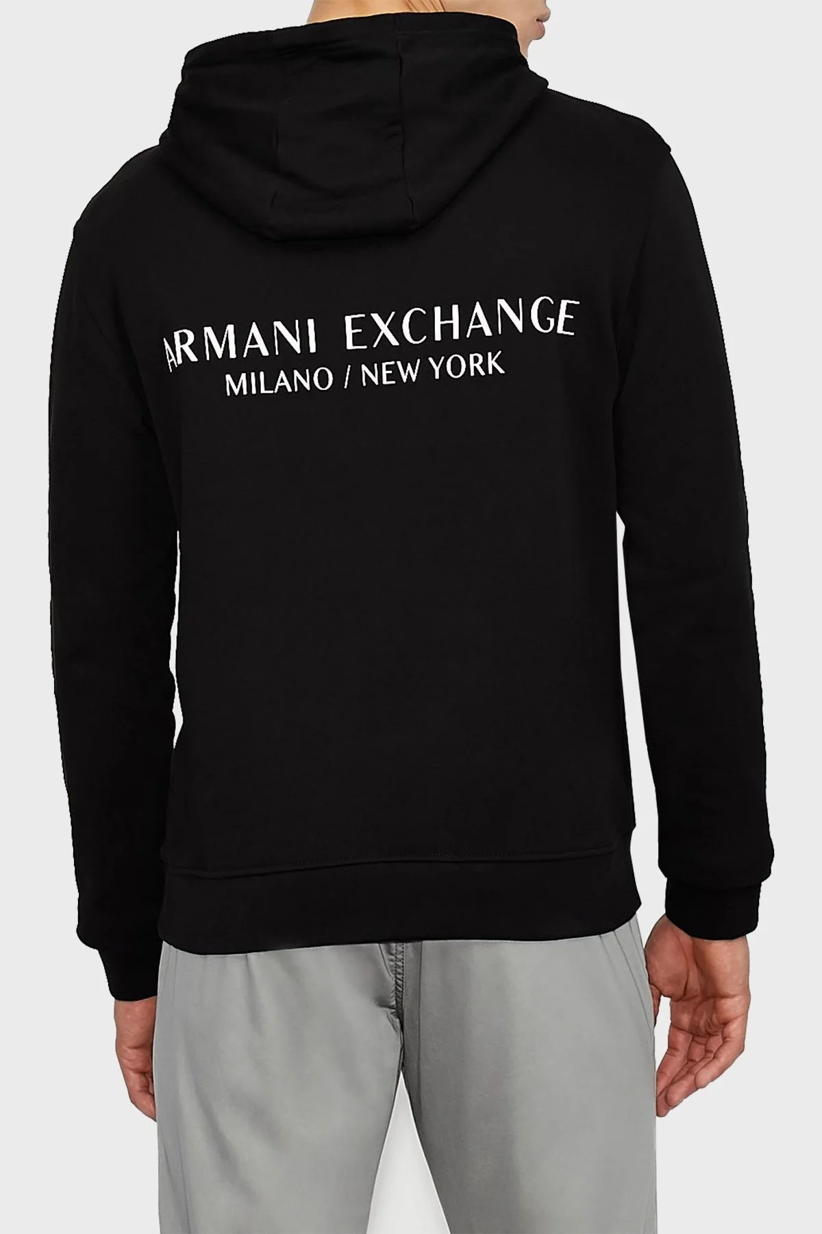 Armani Exchange Pamuklu Kapüşonlu Regular Fit Erkek Sweat 8NZM94 ZJKRZ 1200 SİYAH - 4