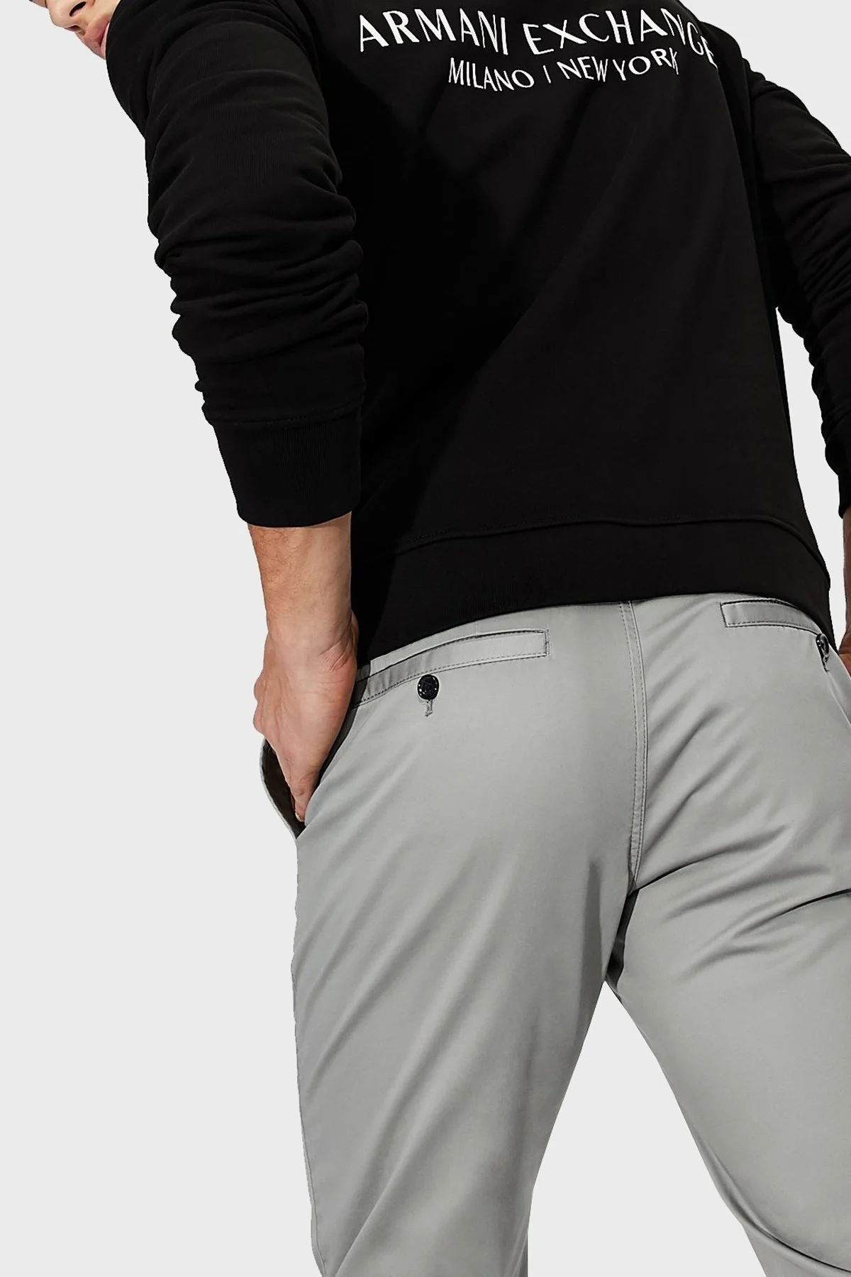 Armani Exchange Pamuklu Kapüşonlu Regular Fit Erkek Sweat 8NZM94 ZJKRZ 1200 SİYAH - 5