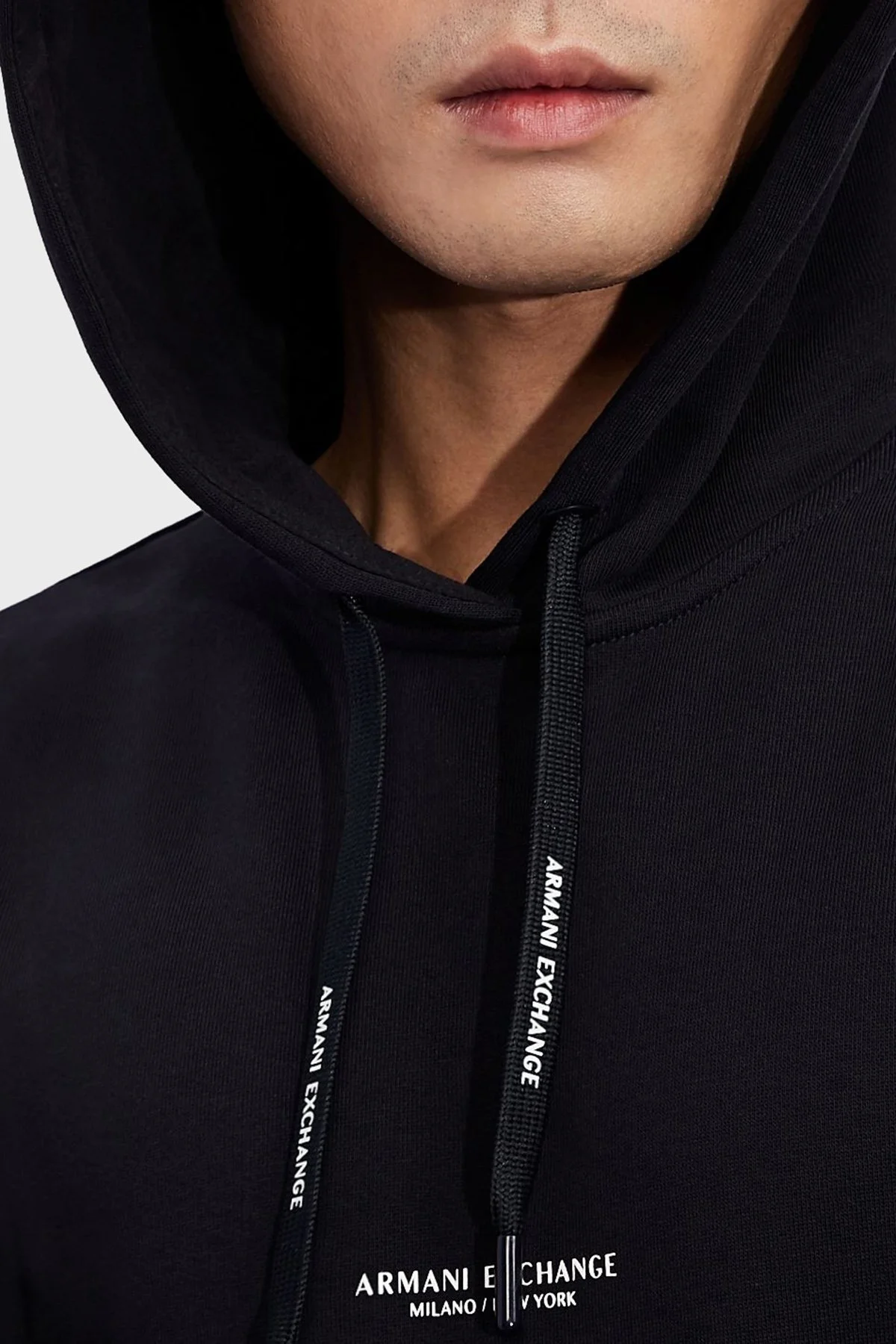 Armani Exchange Pamuklu Kapüşonlu Regular Fit Erkek Sweat 8NZM94 ZJKRZ 1510 LACİVERT - 4