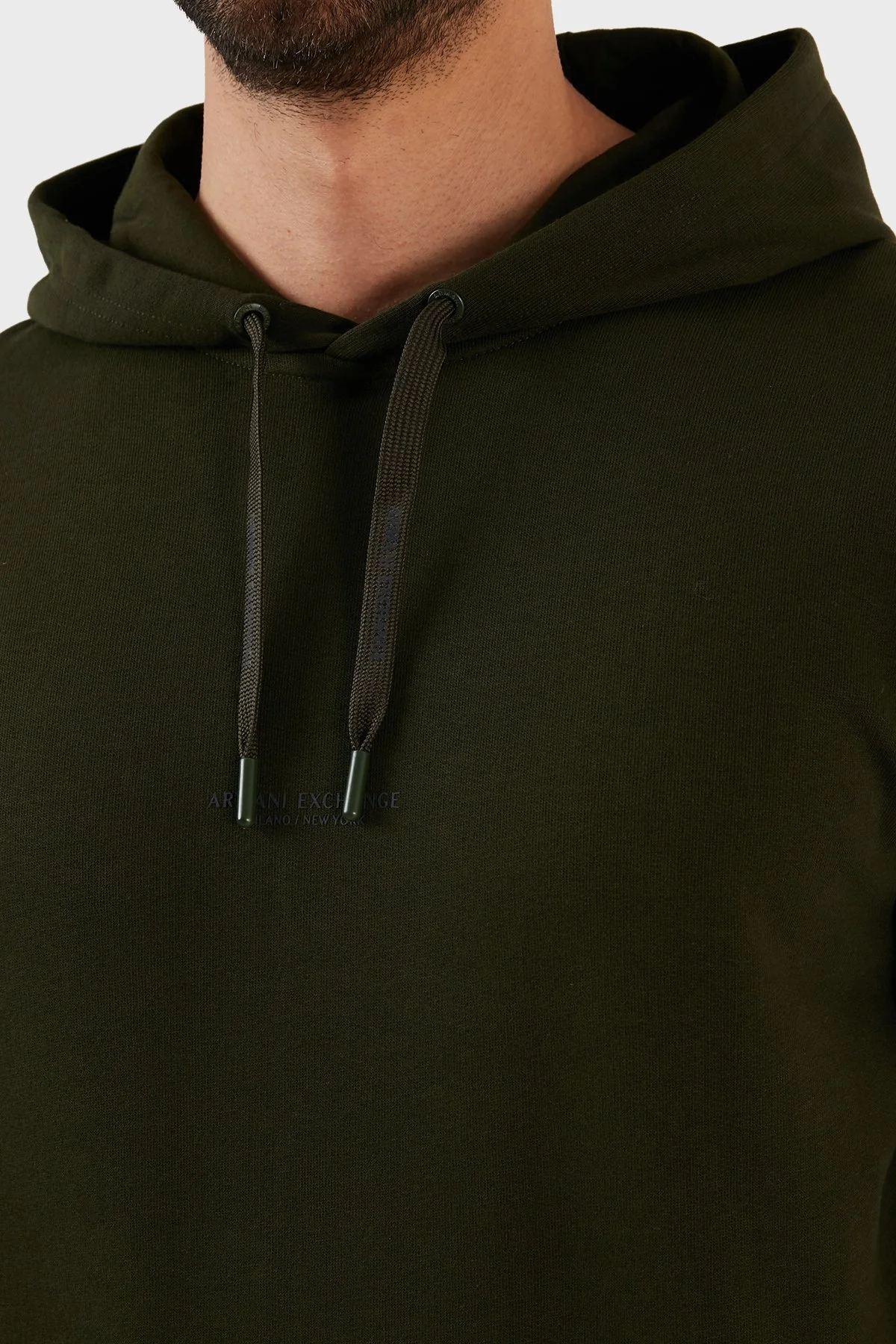 Armani Exchange Pamuklu Kapüşonlu Regular Fit Erkek Sweat 8NZM94 ZJKRZ 6829 HAKİ - 4