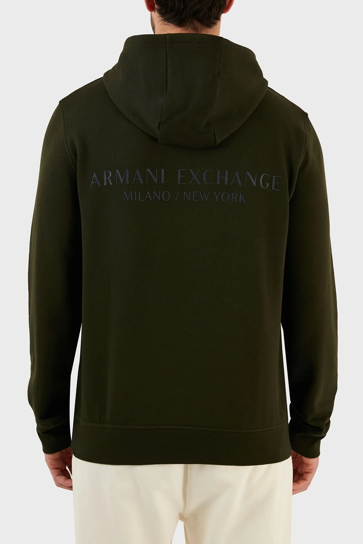 Armani Exchange Pamuklu Kapüşonlu Regular Fit Erkek Sweat 8NZM94 ZJKRZ 6829 HAKİ - 5