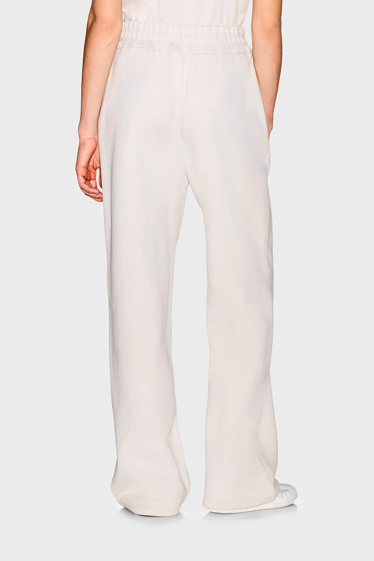 Armani Exchange Pamuklu Lastikli Bel Bol Paça Kadın Pantolon XW002404 AF25528 U1039 Ekru - 3
